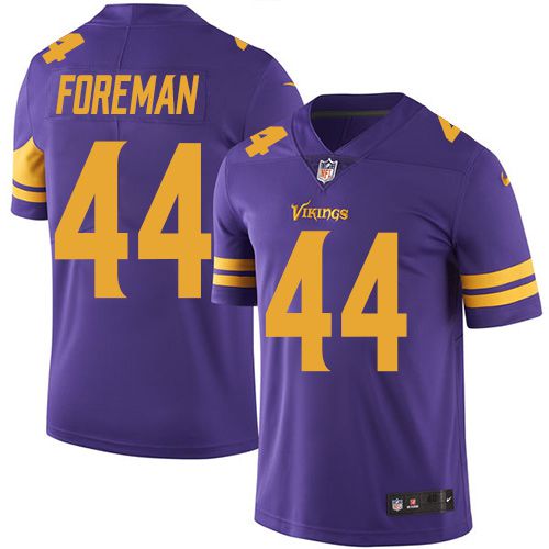 Men Minnesota Vikings #44 Chuck Foreman Nike Purple Color Rush Limited NFL Jersey